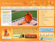Tablet Screenshot of meditationandyoga.in
